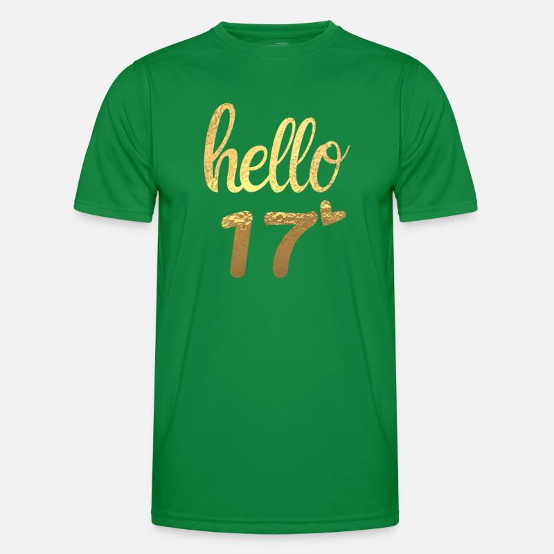 Hello 17 doré T-shirt sport Homme
