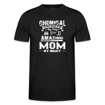 Chemical Engineer Chemical Engineer Mom - Men's Functional T-Shirt - black - Front - AI Model Male 178 dark (178cm)