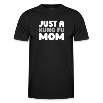 Kung Fu Juste une maman de Kung Fu - T-shirt sport Homme - noir - Devant - AI Model Male 178 dark (178cm)