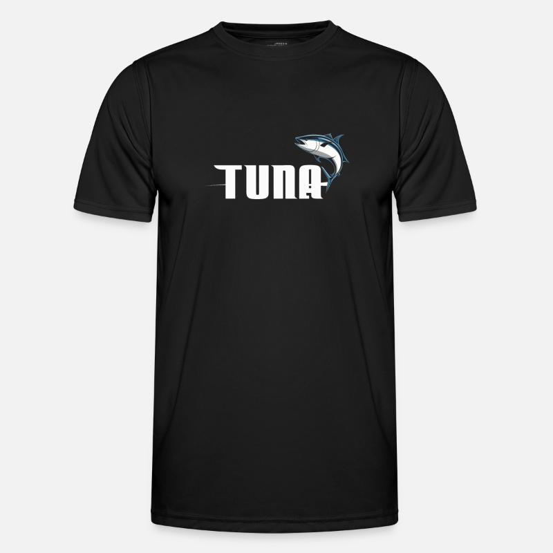 Thunfisch - Männer Funktions-T-Shirt - Schwarz
