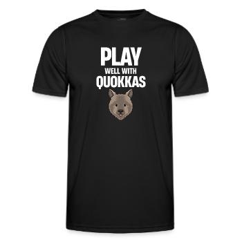 Jouez bien avec Lover Australian de Qoukka - T-shirt sport Homme - noir - Devant - AI Model Male 178 dark (178cm)