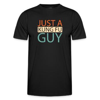 Kung Fu Juste un gars de Kung Fu - T-shirt sport Homme - noir - Devant - AI Model Male 178 dark (178cm)