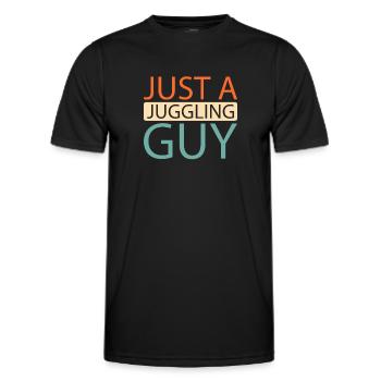 Jonglieren Jongleur Just A Juggling Guy - Männer Funktions-T-Shirt - Schwarz - Vorne - AI Model Male 178 dark (178cm)