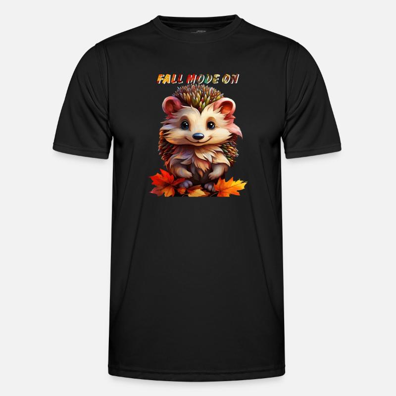 IGEL FALL MODE ON - Men's Functional T-Shirt - black