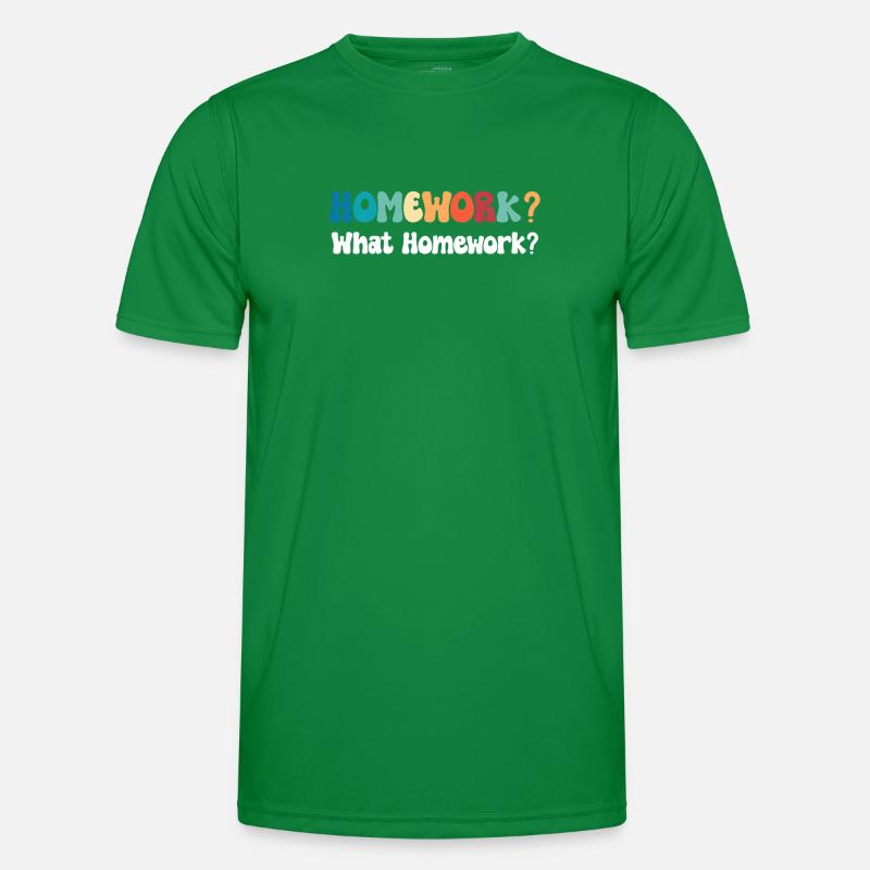 Devoirs? Quels devoirs ? Graduation T-shirt sport Homme