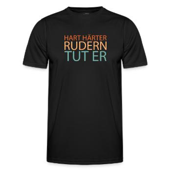 Rowing Rowers - Men's Functional T-Shirt - black - Front - AI Model Male 178 dark (178cm)