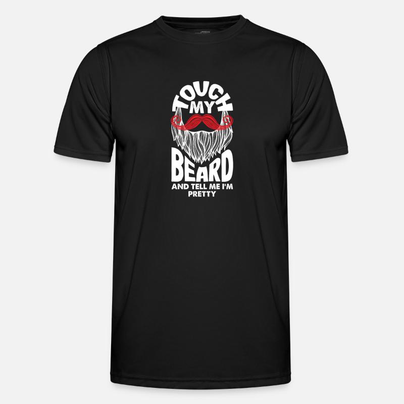 Bartpflege Bart Liebhaber Männer Bart - Männer Funktions-T-Shirt - Schwarz