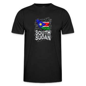 Sudan - Men's Functional T-Shirt - black - Front - AI Model Male 178 dark (178cm)
