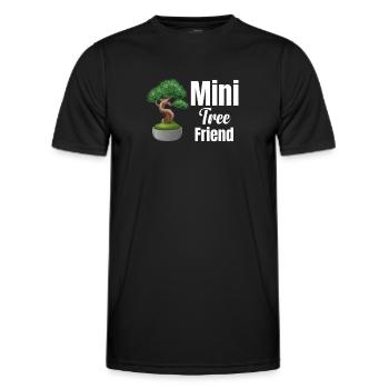 Tree Friend Bonsai Meditation Spirituelles - Männer Funktions-T-Shirt - Schwarz - Vorne - AI Model Male 178 dark (178cm)