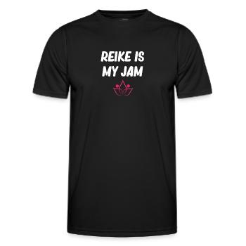 Reiki est ma guérison du chakra de la confiture, bouddhiste - T-shirt sport Homme - noir - Devant - AI Model Male 178 dark (178cm)