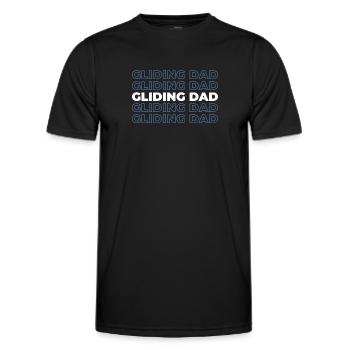 Paramotor Gleitschirmfliegen - Männer Funktions-T-Shirt - Schwarz - Vorne - AI Model Male 178 dark (178cm)