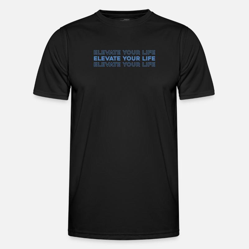Paramotor Gleitschirmfliegen - Männer Funktions-T-Shirt - Schwarz