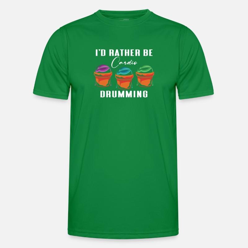 I'd Rather Be Cardio Drumming Männer Funktions-T-Shirt
