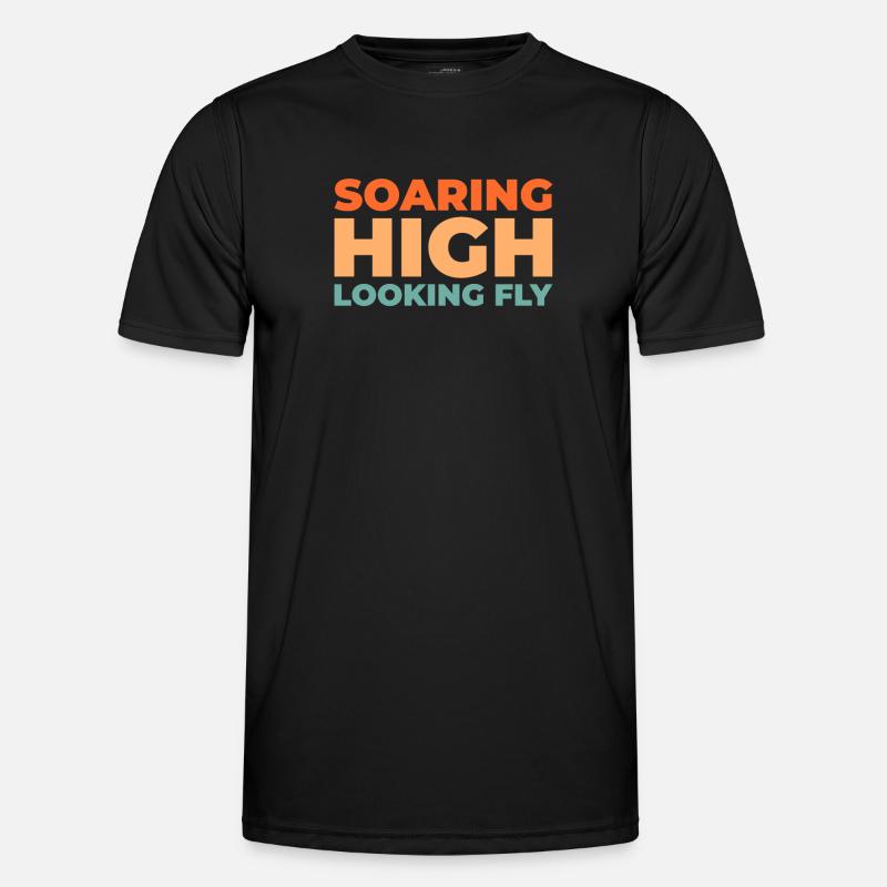 Paramotor paragliding - Men's Functional T-Shirt - black
