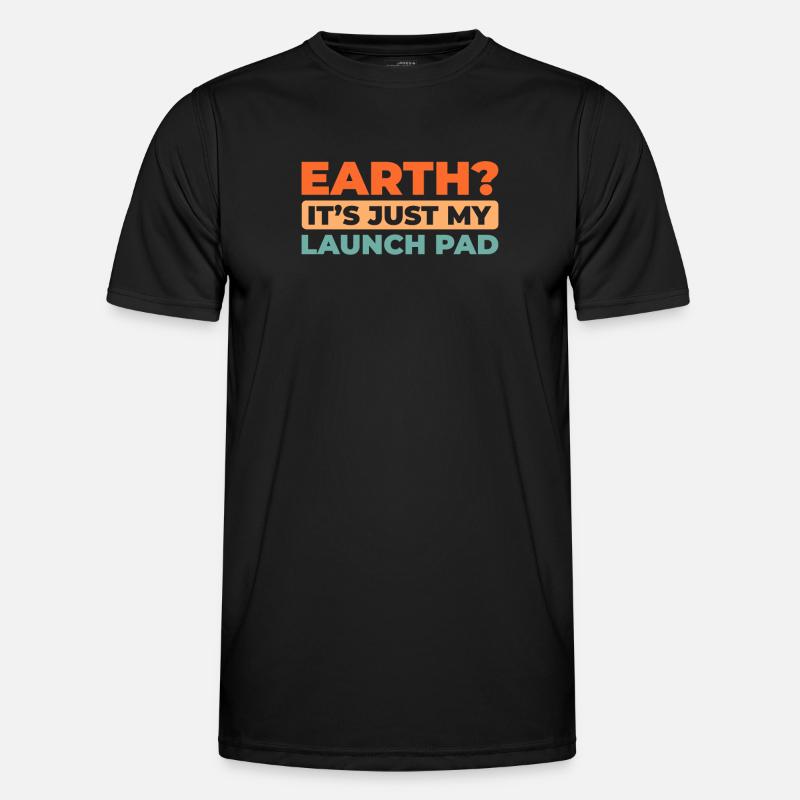 Paramotor paragliding - Men's Functional T-Shirt - black