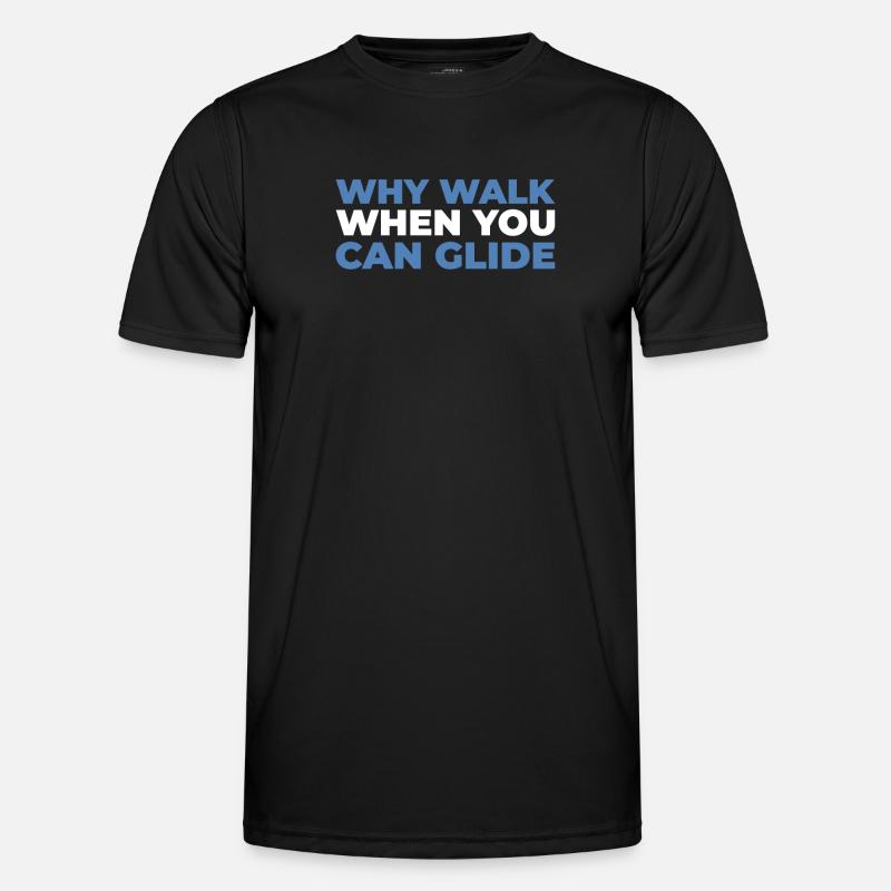 Paramotor Gleitschirmfliegen - Männer Funktions-T-Shirt - Schwarz