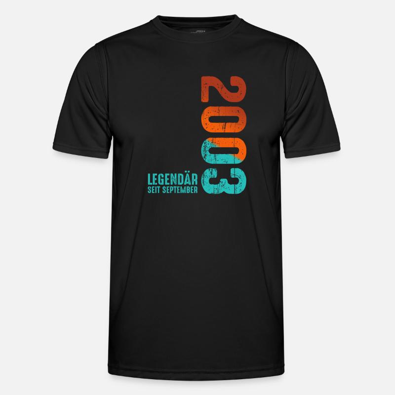 September 2003 Legendary since - Men's Functional T-Shirt - black