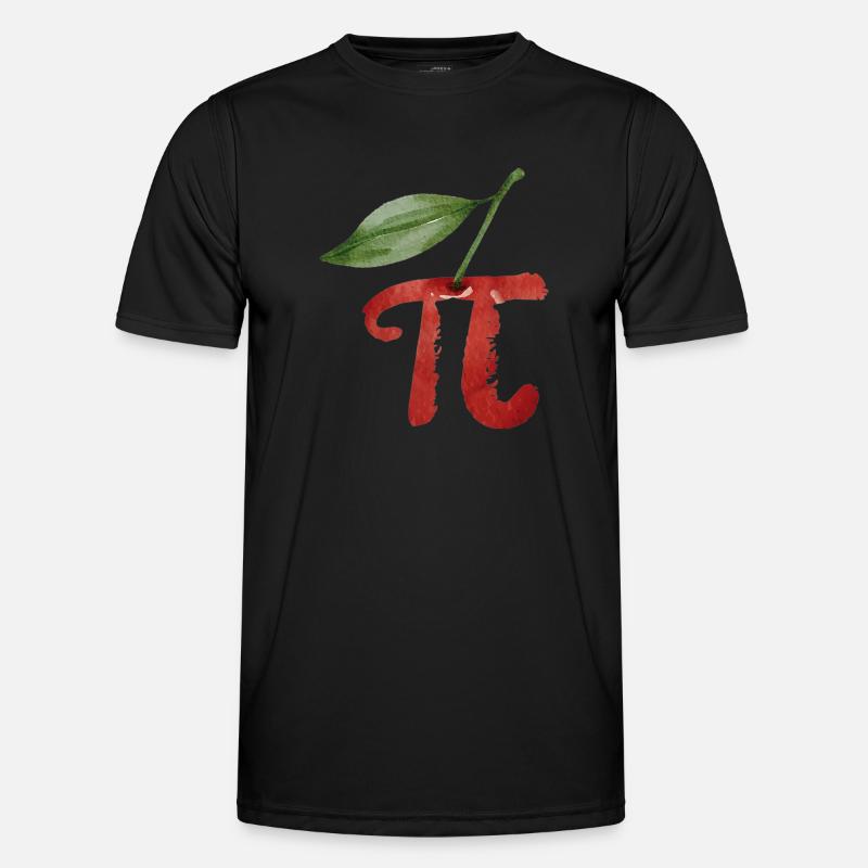 Cherry Pi Day Funny Pie Cherries 3.14 Science Men's Functional T-Shirt