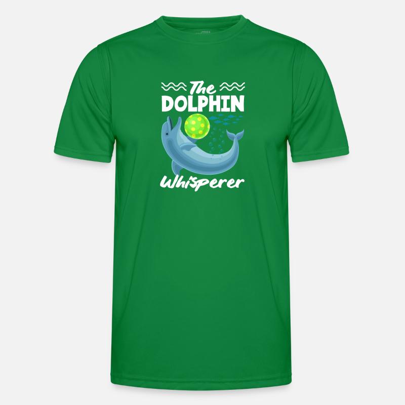 Der Delfinflüsterer mit Ball Männer Funktions-T-Shirt