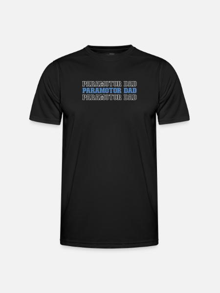 Paramotor paragliding - Men's Functional T-Shirt - black