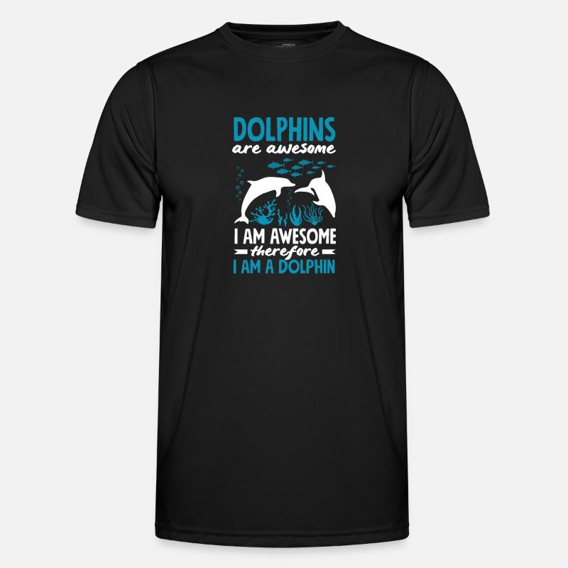 Delfine Sind Großartig Daher Bin Ich Ein Delfin Männer Funktions-T-Shirt