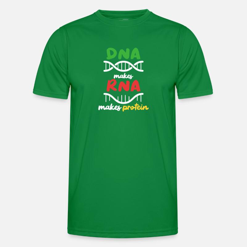 Aus DNA wird RNA wird Protein Männer Funktions-T-Shirt