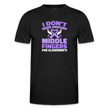 Maladie d’Alzheimer - T-shirt sport Homme - noir - Devant - AI Model Male 178 dark (178cm)