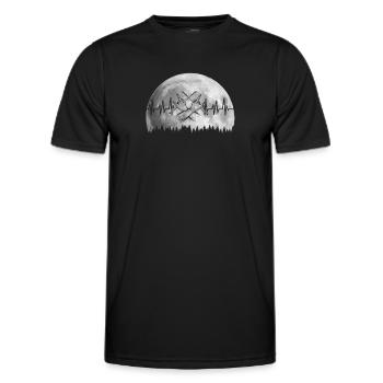 Drums Drumstick Drums Drummer Music Band Rock - Men's Functional T-Shirt - black - Front - AI Model Male 178 dark (178cm)