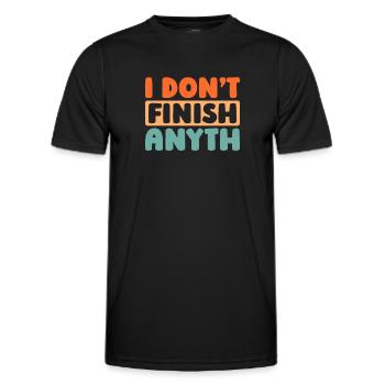 Schwarzer Humor - Männer Funktions-T-Shirt - Schwarz - Vorne - AI Model Male 178 dark (178cm)