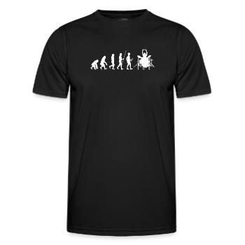Drums Drums Drumstick Drummer Music Band Rock - Men's Functional T-Shirt - black - Front - AI Model Male 178 dark (178cm)