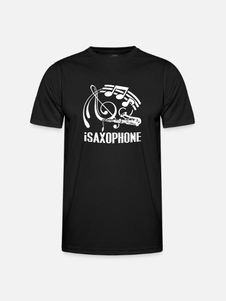 Saxophone Funny Saxophone - Men's Functional T-Shirt - black