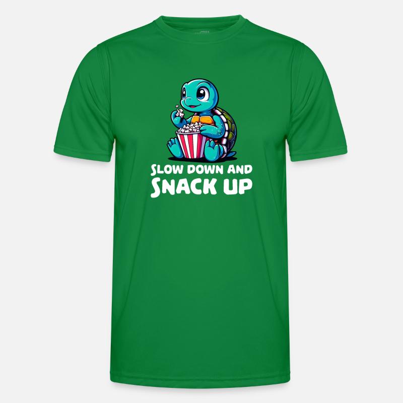 Slow down and snack up Men's Functional T-Shirt