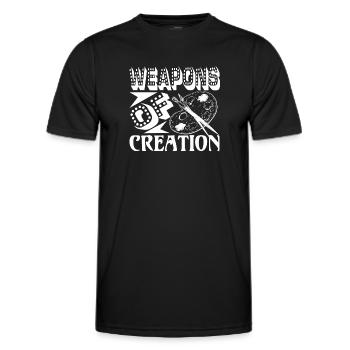 Artist Artist Weapons Of Creation - Men's Functional T-Shirt - black - Front - AI Model Male 178 dark (178cm)