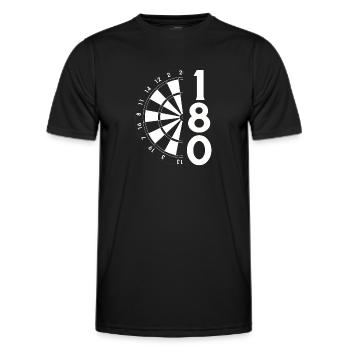 Dart Geschenk Dartboard Dartspieler Bullseye - Männer Funktions-T-Shirt - Schwarz - Vorne - AI Model Male 178 dark (178cm)