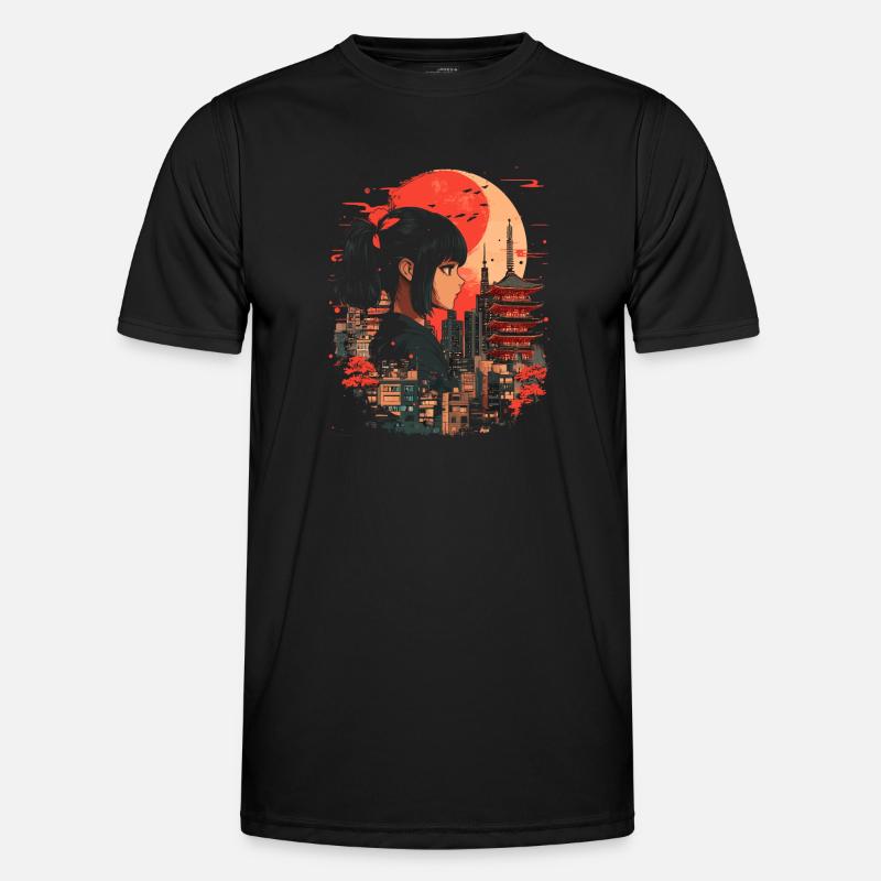 Anime Mädchen Japan Männer Funktions-T-Shirt