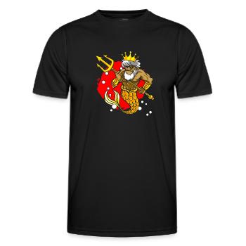 Ancient God Greek Zeus Mythology - Men's Functional T-Shirt - black - Front - AI Model Male 178 dark (178cm)