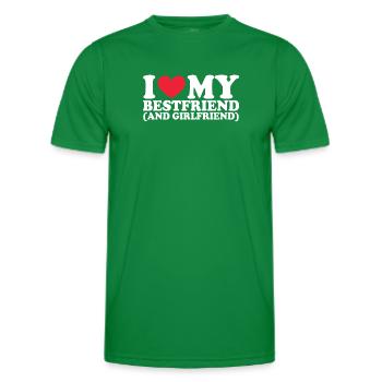 Petite amie Petite amie Relation Couple Amour Couple - T-shirt sport Homme - vert - Devant - AI Model Male 178 dark (178cm)