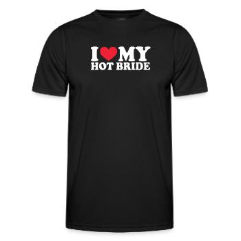 Girlfriend Freundin Beziehung Couple Liebe Pärchen - Männer Funktions-T-Shirt - Schwarz - Vorne - AI Model Male 178 dark (178cm)