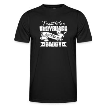 Bodyguard Want To Be A Bodyguard - Men's Functional T-Shirt - black - Front - AI Model Male 178 dark (178cm)