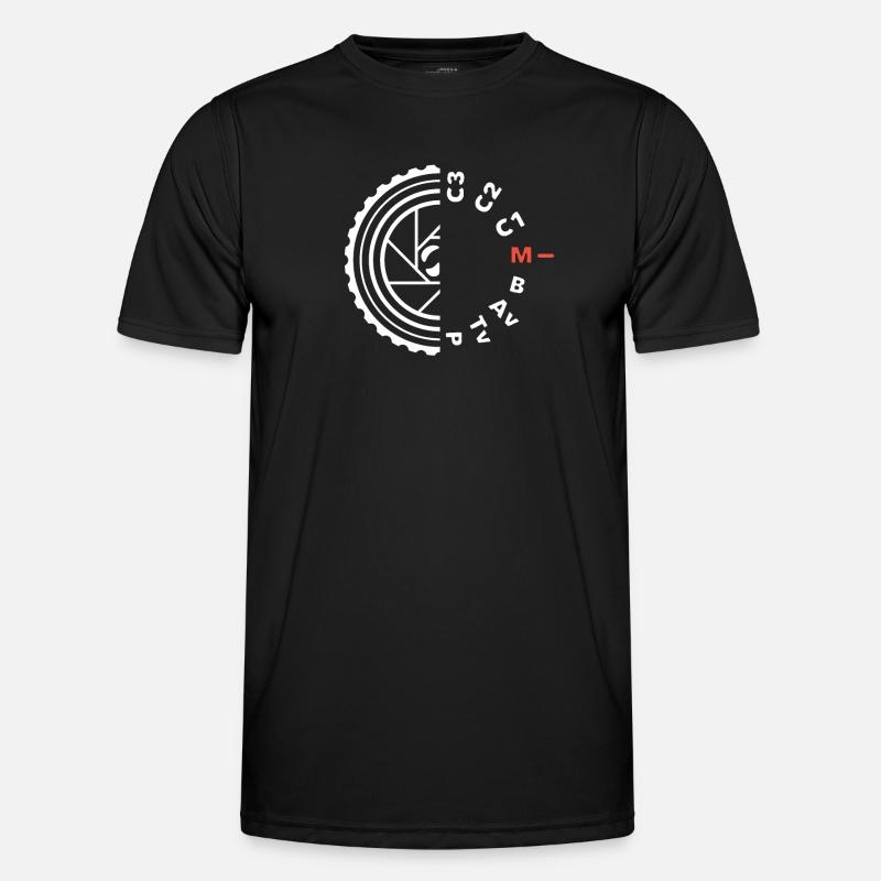 Camera Setting Image Photography - Men's Functional T-Shirt - black