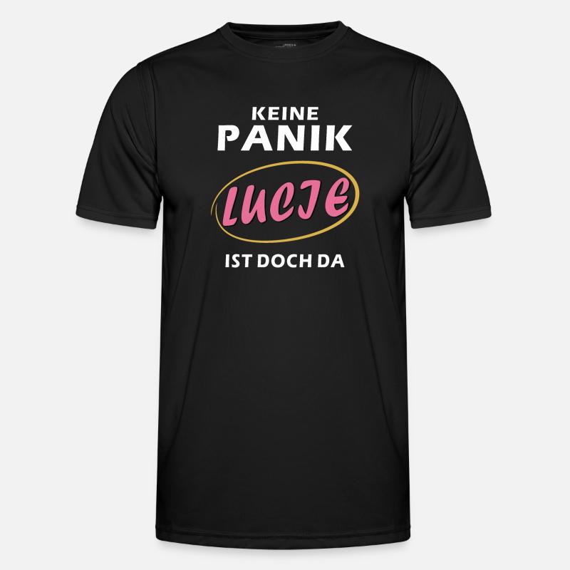 DON'T PANIC LUCIE - Men's Functional T-Shirt - black