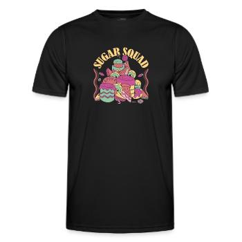 Konditor Kader - Männer Funktions-T-Shirt - Schwarz - Vorne - AI Model Male 178 dark (178cm)