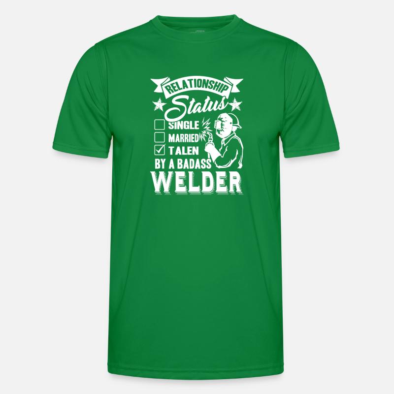 Welder Relationship Status Men's Functional T-Shirt