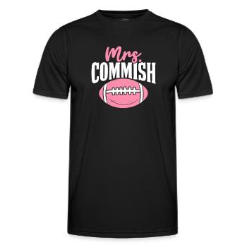 Mrs Commish Commissioner FFL Girls Fantasy - Men's Functional T-Shirt - black - Front - AI Model Male 178 dark (178cm)