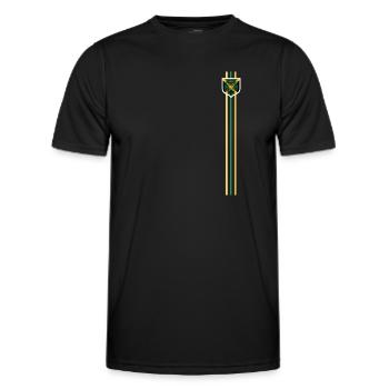 Jamaïque Jamaïque Rasta Raggea Drapeau Rastafari - T-shirt sport Homme - noir - Devant - AI Model Male 178 dark (178cm)
