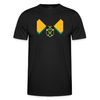 Jamaïque Jamaïque Rasta Raggea Drapeau Rastafari - T-shirt sport Homme - noir - Devant - AI Model Male 178 dark (178cm)