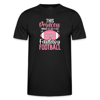 Cette princesse a terminé à la dernière place du repêchage - T-shirt sport Homme - noir - Devant - AI Model Male 178 dark (178cm)