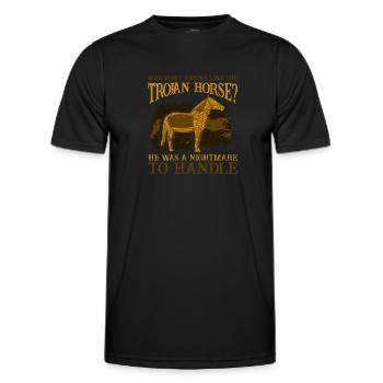 He Was A Nightmare To Handle Mythology - Men's Functional T-Shirt - black - Front - AI Model Male 178 dark (178cm)