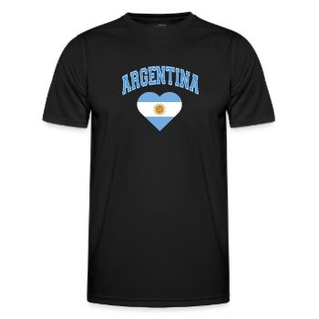 Argentine Cadeau Argentine Drapeau argentin - T-shirt sport Homme - noir - Devant - AI Model Male 178 dark (178cm)