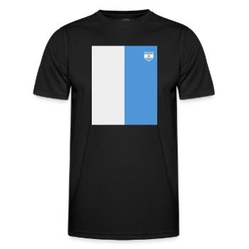 Argentinien Geschenk Argentina Argentine Flagge - Männer Funktions-T-Shirt - Schwarz - Vorne - AI Model Male 178 dark (178cm)